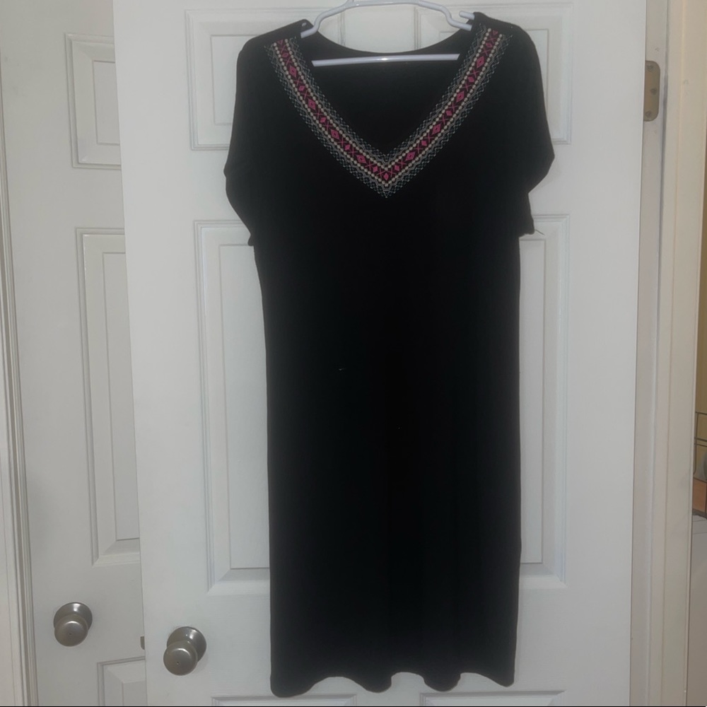 Mexican Embroided Midi Dress